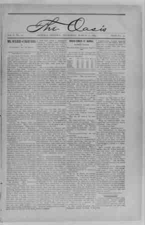 The Oasis Newspaper March 15, 1894 kapağı