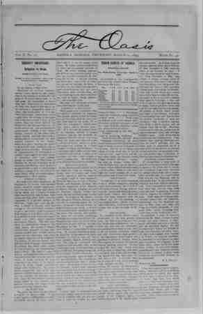 The Oasis Newspaper March 29, 1894 kapağı