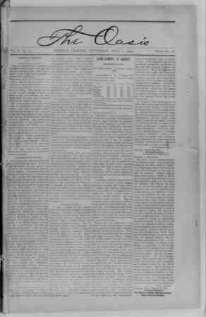 The Oasis Newspaper April 5, 1894 kapağı