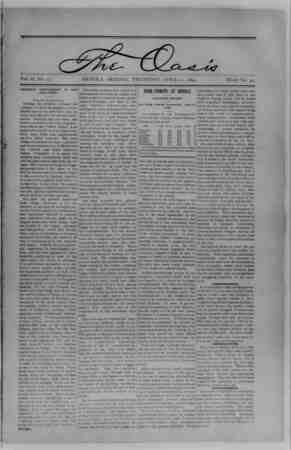 The Oasis Newspaper April 12, 1894 kapağı
