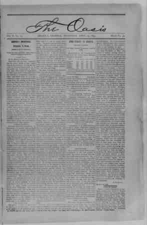 The Oasis Newspaper April 19, 1894 kapağı