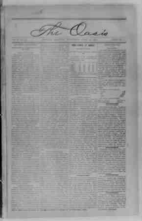 The Oasis Newspaper April 26, 1894 kapağı