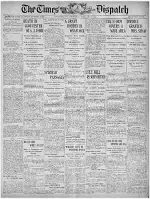 The Times Dispatch Newspaper February 5, 1903 kapağı