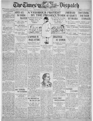 The Times Dispatch Newspaper February 12, 1903 kapağı