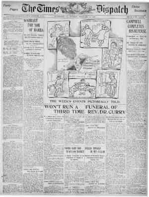 The Times Dispatch Newspaper February 15, 1903 kapağı