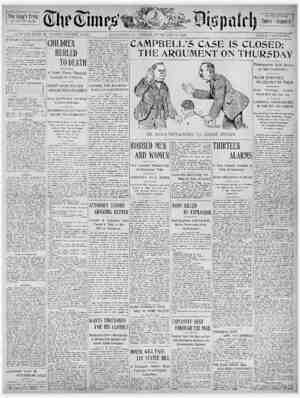 The Times Dispatch Newspaper February 20, 1903 kapağı