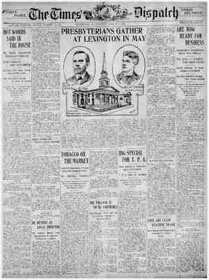 The Times Dispatch Newspaper March 1, 1903 kapağı