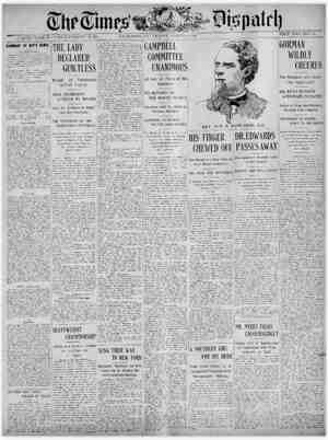 The Times Dispatch Gazetesi March 6, 1903 kapağı