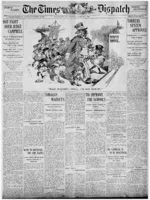 The Times Dispatch Newspaper March 8, 1903 kapağı