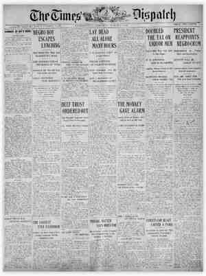 The Times Dispatch Newspaper March 21, 1903 kapağı