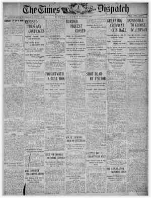 The Times Dispatch Newspaper March 31, 1903 kapağı