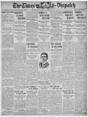 The Times Dispatch Newspaper April 3, 1903 kapağı