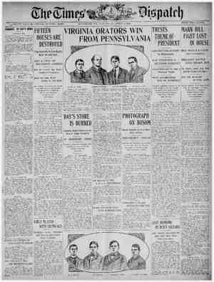 The Times Dispatch Newspaper April 4, 1903 kapağı