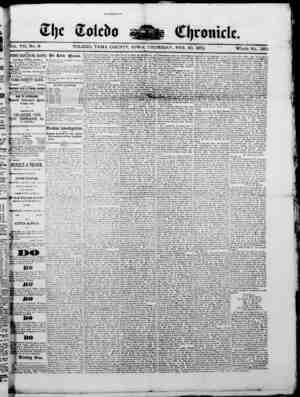 The Toledo chronicle Newspaper February 20, 1873 kapağı