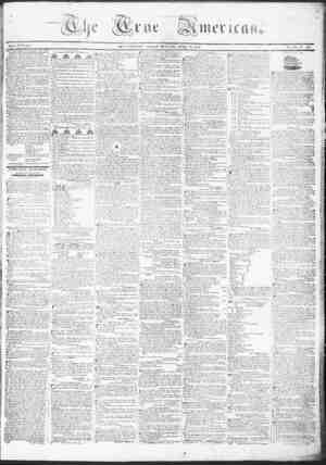 True American Newspaper April 10, 1837 kapağı