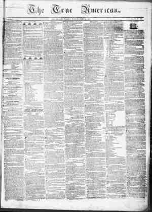 True American Newspaper April 18, 1837 kapağı
