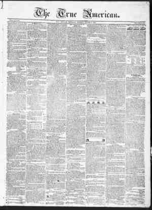 True American Newspaper August 9, 1838 kapağı