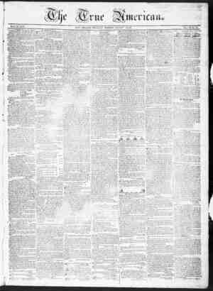 True American Newspaper August 16, 1838 kapağı