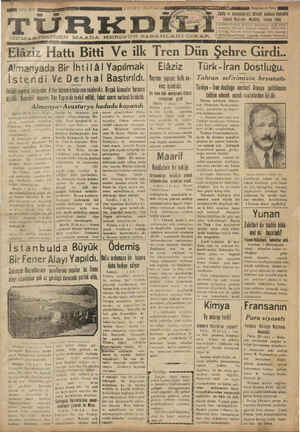 Türk Dili Gazetesi 2 Temmuz 1934 kapağı