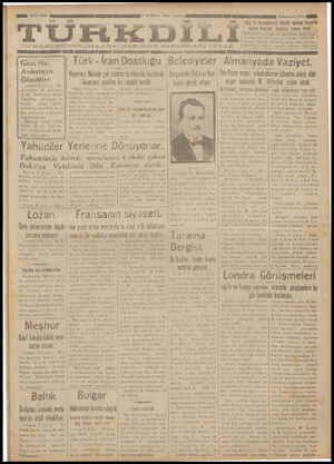Türk Dili Gazetesi 9 Temmuz 1934 kapağı