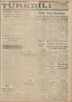 Türk Dili Gazetesi 19 Temmuz 1934 kapağı