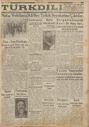 Türk Dili Gazetesi 25 Temmuz 1934 kapağı