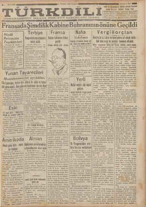 Türk Dili Gazetesi 26 Temmuz 1934 kapağı