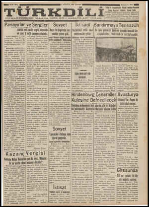Türk Dili Gazetesi 6 Ağustos 1934 kapağı