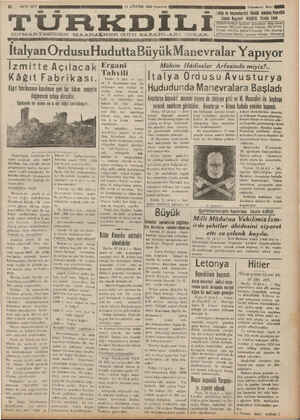 Türk Dili Gazetesi 13 Ağustos 1934 kapağı
