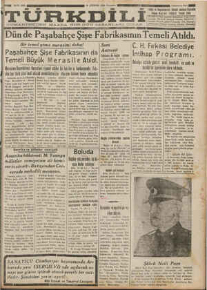 Türk Dili Gazetesi 16 Ağustos 1934 kapağı