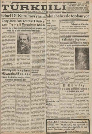 Türk Dili Gazetesi 17 Ağustos 1934 kapağı