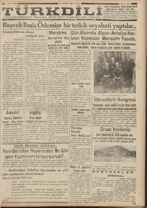 Türk Dili Gazetesi 29 Ağustos 1934 kapağı