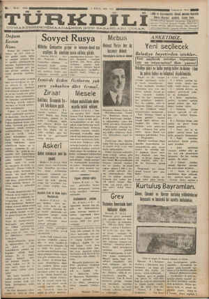 Türk Dili Gazetesi 11 Eylül 1934 kapağı