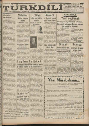 Türk Dili Gazetesi 24 Eylül 1934 kapağı