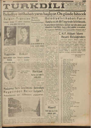 Türk Dili Gazetesi 30 Eylül 1934 kapağı