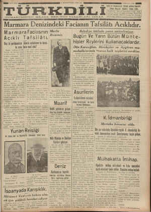 Türk Dili Gazetesi 9 Ekim 1934 kapağı