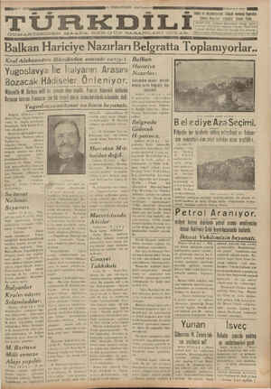 Türk Dili Gazetesi 15 Ekim 1934 kapağı