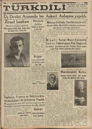 Türk Dili Gazetesi 13 Kasım 1934 kapağı