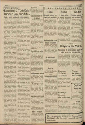    SAYFA: 2 Yabancı gazeteler: “Bugünkü TürkEski Türkten Çok Farklıdır. TT sEbelâyo müsiki inkılab «Elbelâg» gazetesi yazıyor