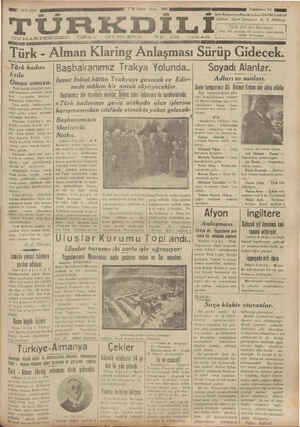 Türk Dili Gazetesi 7 Aralık 1934 kapağı