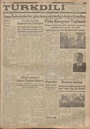 Türk Dili Gazetesi 14 Aralık 1934 kapağı