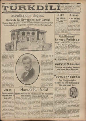 Türk Dili Gazetesi 24 Aralık 1934 kapağı