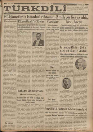 Türk Dili Gazetesi 25 Aralık 1934 kapağı