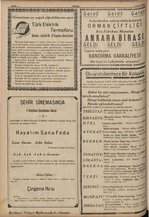   Türk Elektrik Termoforu Ökonomi Bakanlığının 18 şubat 1933 tarih ve 1499 numara ve on beş senelik ihtira beratını haizdir.