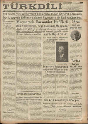 Türk Dili Gazetesi 15 Ocak 1935 kapağı
