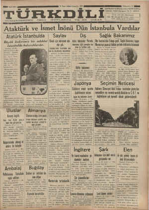 Türk Dili Gazetesi 23 Ocak 1935 kapağı