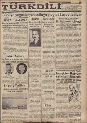 Türk Dili Gazetesi 31 Ocak 1935 kapağı
