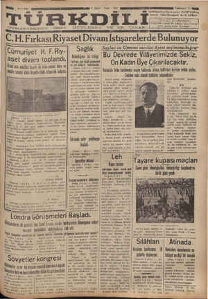Türk Dili Gazetesi 3 Şubat 1935 kapağı