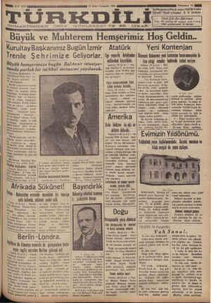 Türk Dili Gazetesi 21 Şubat 1935 kapağı