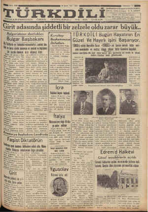 Türk Dili Gazetesi 26 Şubat 1935 kapağı